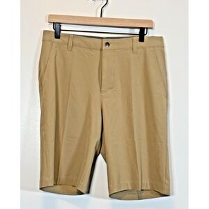 Adidas 365 Golf Shorts Men's 32 Tan Performance Chino Flat‎ Front